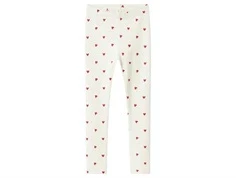 Name It leggings cloud dancer med hjerteprint